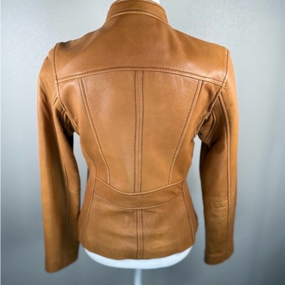 ✨ Michael Kors Genuine Leather Moto Jacket ✨ - Picture 4 of 8